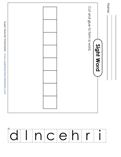 Large Cut-and-Glue: Children