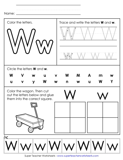 Letter W - Mixed Skills (Basic)