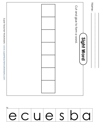 Large Cut-and-Glue: Because