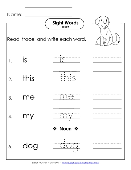 Read, Trace, Write (Unit 2)