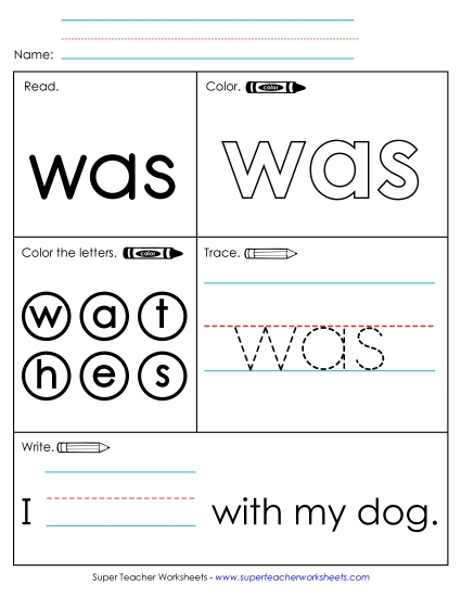 Worksheet 1: Was