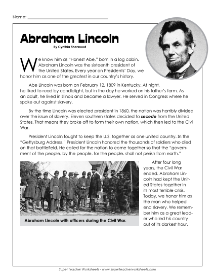 Abraham Lincoln (Biography)