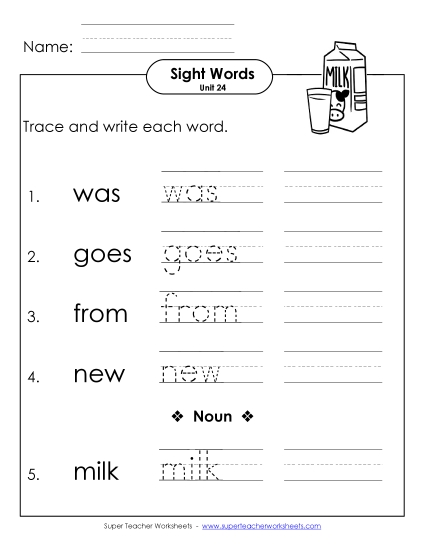 Read, Trace, Write (Unit 24)
