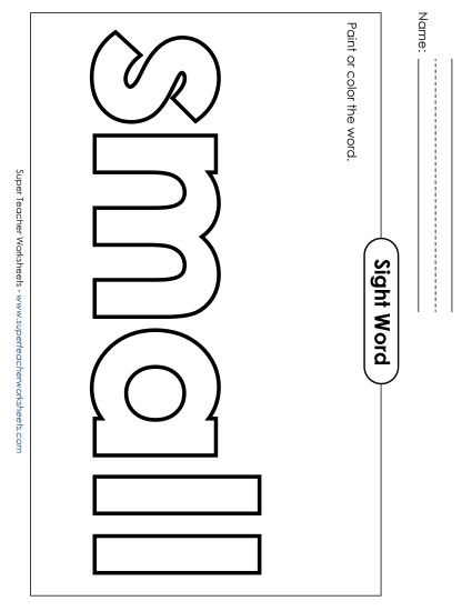 Paint or Color: Small