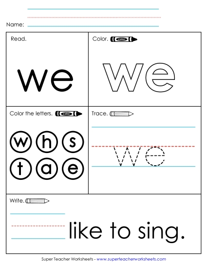 We (Sight Word)