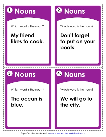 Nouns: Find the Noun