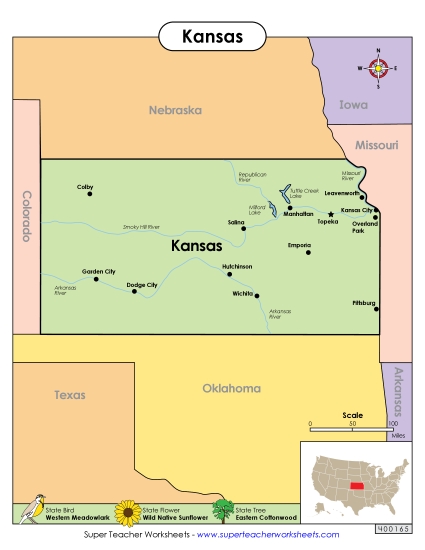 Map of Kansas