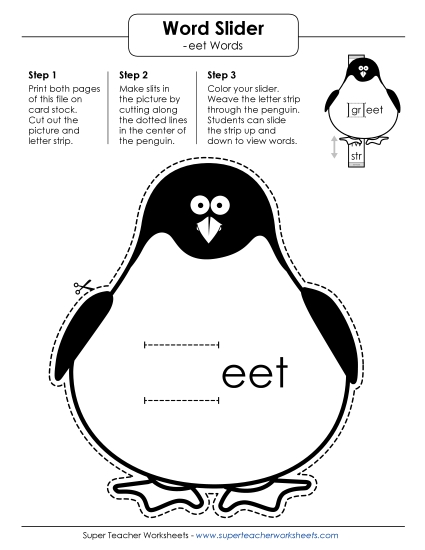 Word Slider (-eet Words)