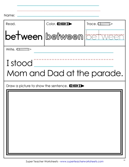 Worksheet 3: Between
