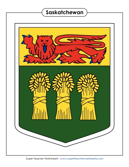 Saskatchewan Escutcheon (Full Colour)