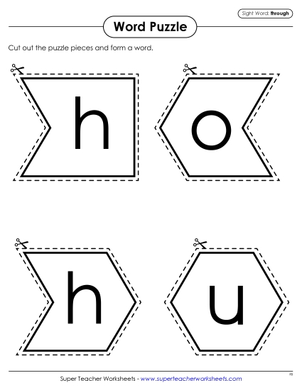 Word Puzzle: Through