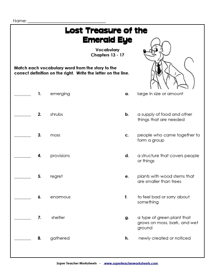 Vocabulary for Chapters 13-17