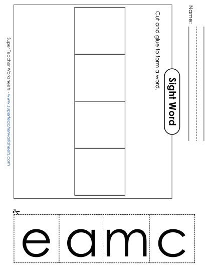 Large Cut-and-Glue: Came