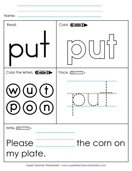 Worksheet 1: Put