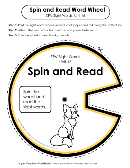 Spin and Read (Unit 16)