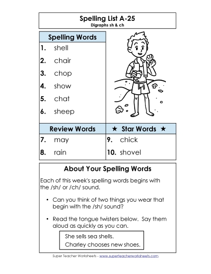 Spelling List A-25