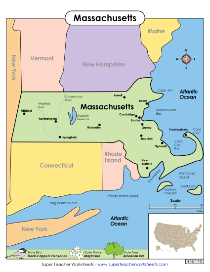 Map of Massachusetts