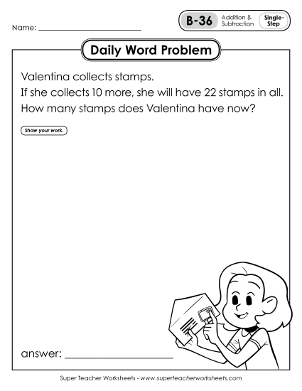 Daily Word Problems<br>B-36 through B-40