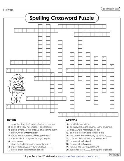 Crossword (E-22)