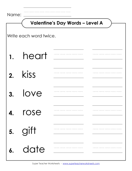 Write Twice (A-Valentine\'s Day)