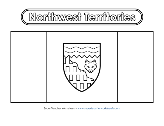 Northwest Territories Flag (Black & White)