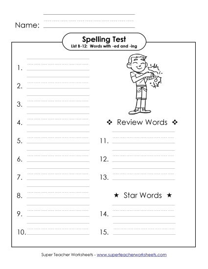 Spelling Test (B-12)