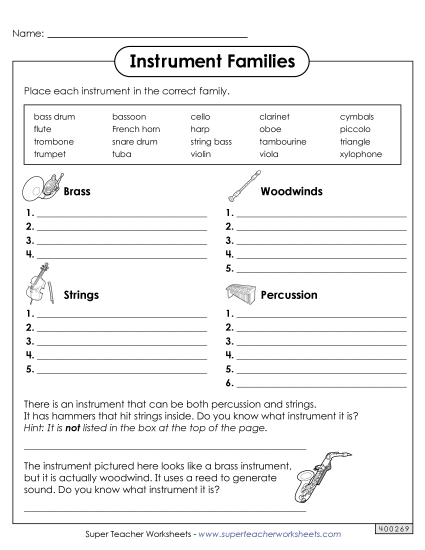 Instrument Group - Sort