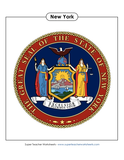 New York State Seal (Full-Color Version)