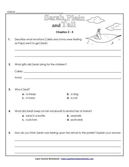 Questions for Chapters 3-4