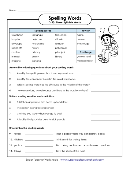Question Worksheet (D-23)
