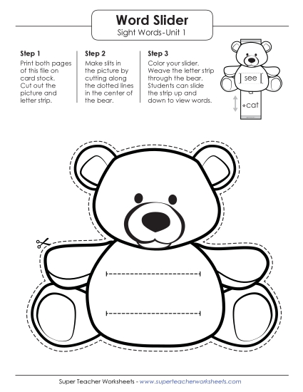 Word Slider (Unit 1)