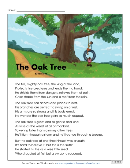 The Oak Tree (Poem)
