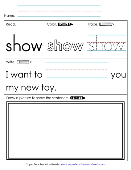 Worksheet 3: Show