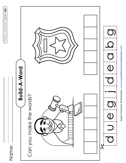 Build-A-Word: Judge and Badge