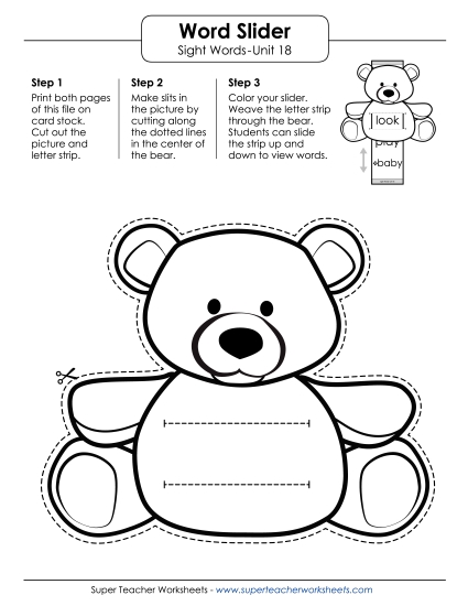 Word Slider (Unit 18)