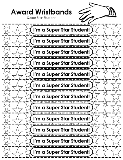 Award Wristband - Super Star Student!