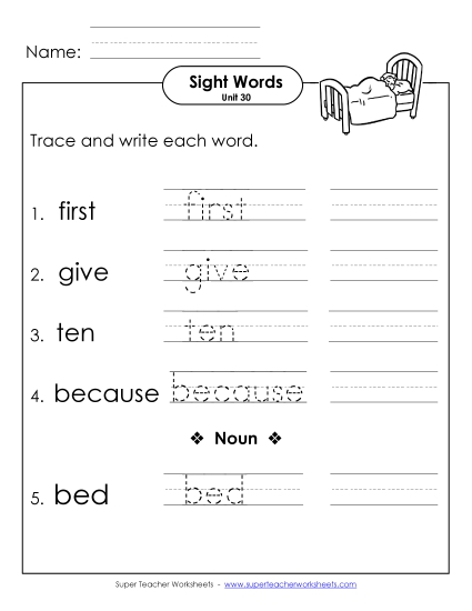 Read, Trace, Write (Unit 30)