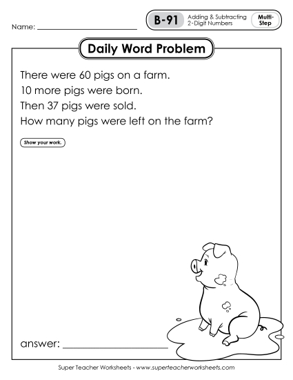 Daily Word Problems<br>B-91 through B-95