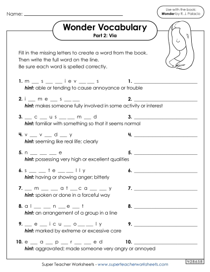 Vocabulary for Part 2