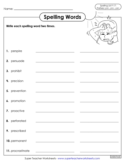 Write Words Twice (F-17)