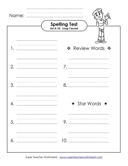 Spelling Test (A-10)