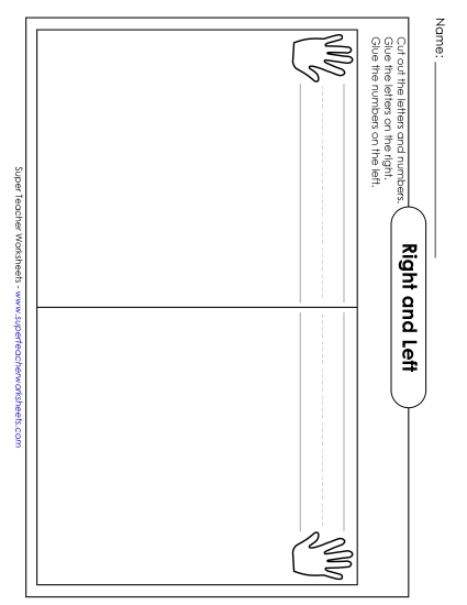 Left-Right Cut-Outs: Letters & Numbers