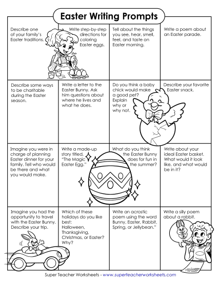 Easter Writing Prompts