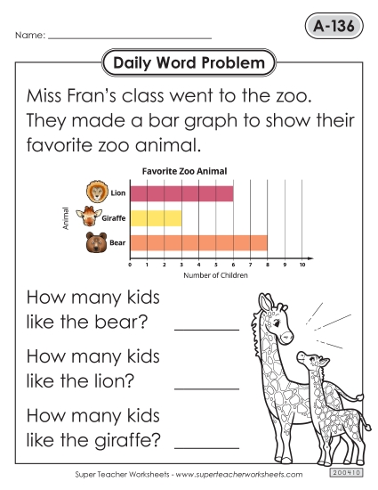 Daily Word Problems <br>A-136 through A-140