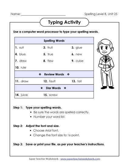 Typing Activity (B-25)