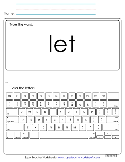 Type the Word: Let