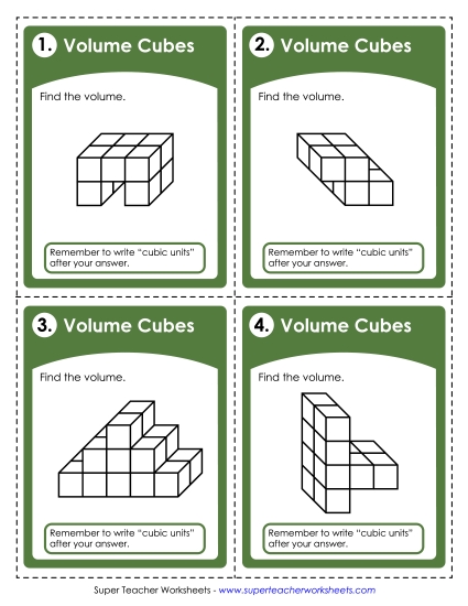 Task Cards: Counting Cubes (Intermediate)