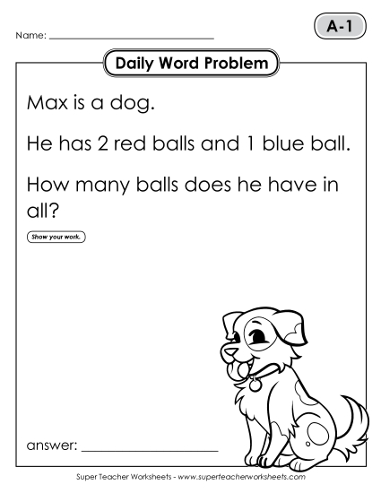 Daily Word Problems<br>A-1 through A-5