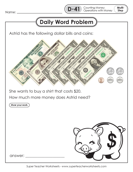 Daily Word Problems<br>D-41 through D-45