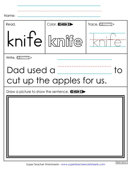 Worksheet 3: Knife